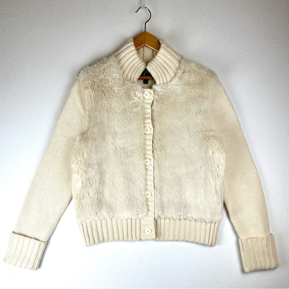 C. Wonder Angora Wool Button Up Cardigan Jacket - Picture 1 of 7